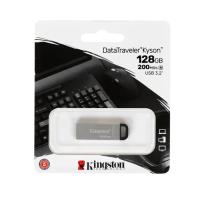 Флешка USB 128 Гб Kingston DataTravele Kyson, USB3.2, металл, серебристый