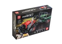 Конструктор детский MOULD KING 17005, трактор, транспорт, на пульте управления, 1312 деталей, красный