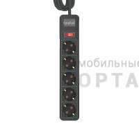 Удлинитель c заземлением FaizFull FU18 2m 10A 2500W, 5EU  (с предохранителем)