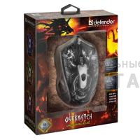 Мышь игровая, проводная Defender Overmatch GM-069 оптика,4кнопки,2400dpi (1/40)
