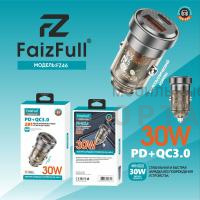 АЗУ блок питания FaizFull FZ46 USB-С 30W, USB-A 30W (60W) 12~24V АЗУ блок питания FaizFull FZ46 USB-С 30W, USB-A 30W (60W) 12~24V