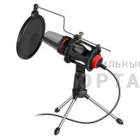 Стрим игровой микрофон DEFENDER Forte GMC 300 3,5 мм, провод 1.5 м (1/20) Стрим игровой микрофон DEFENDER Forte GMC 300 3,5 мм, провод 1.5 м (1/20)