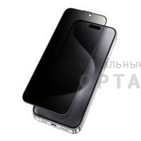 Стекло защитное, KEEPHONE ULTRA HD PRIVACY FULL GLUE GLASS iPhone 16 PLUS/iPhone 15 PLUS