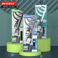 Кабель USB RECRSI CA-228 Lightning серый