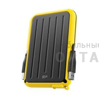Жесткий диск HDD Siliсon Power  2 TB  A66 Armor, жёлтый, 2.5", USB 3.2