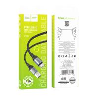 Кабель USB to Type-C HOCO X102 Fresh, 1.0м, 3,0А, черный