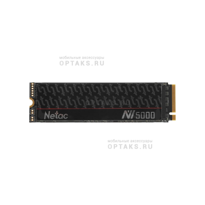 Внутренний SSD  Netac  500GB  NV5000t, PCIe x4, R/W - 4800/4600 MB/s, (M.2), 2280, TLC 3D NAND,  с радиатором