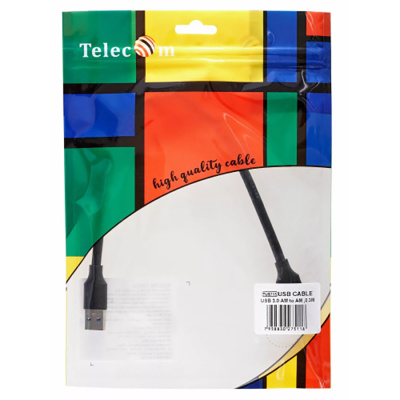 Кабель соединительный USB3.0 Am-Am 0.3m Telecom (TUS715-0.3M) (1/250)