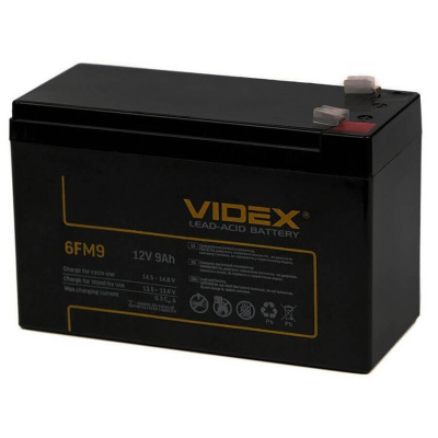 Аккумуляторная батарейка VIDEX 6FM9 12V 9Ah (1/10)