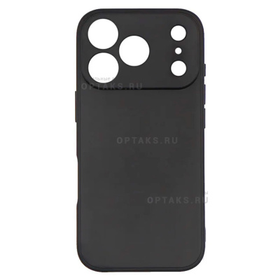 Чехол Soft-touch Black силиконовый в техпаке, для iPhone 16